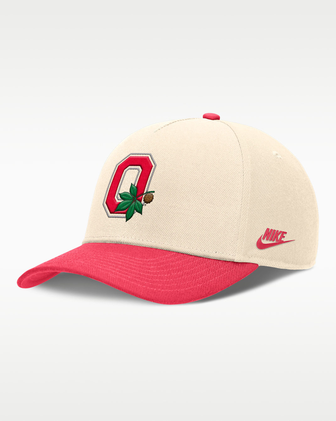 Ohio State Primetime Rise Academic Men's Nike Dri-FIT College Adjustable Hat - Natural