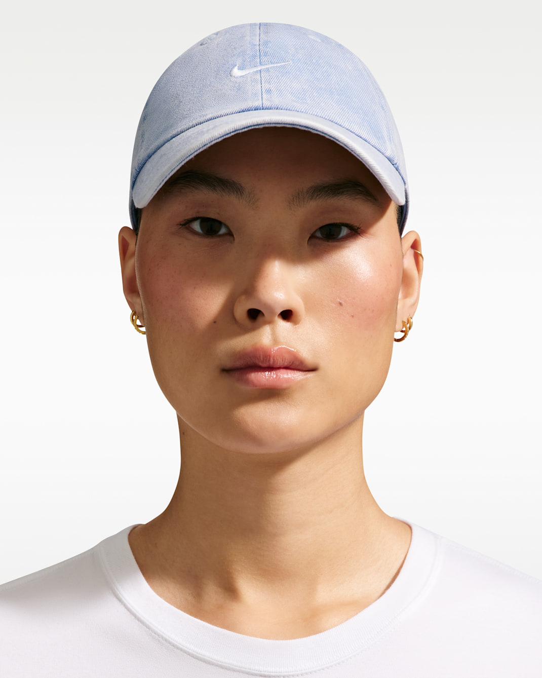 Nike Club Unstructured Denim Cap - Work Blue/White