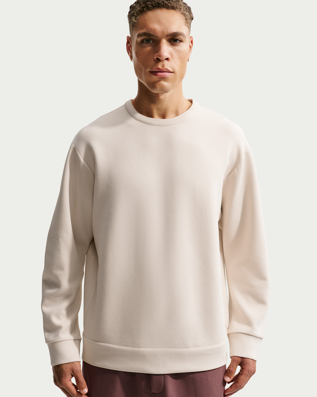 Nike 24.7 ImpossiblySoft Men's Dri-FIT Crew - Light Orewood Brown/Sail/Light Iron Ore