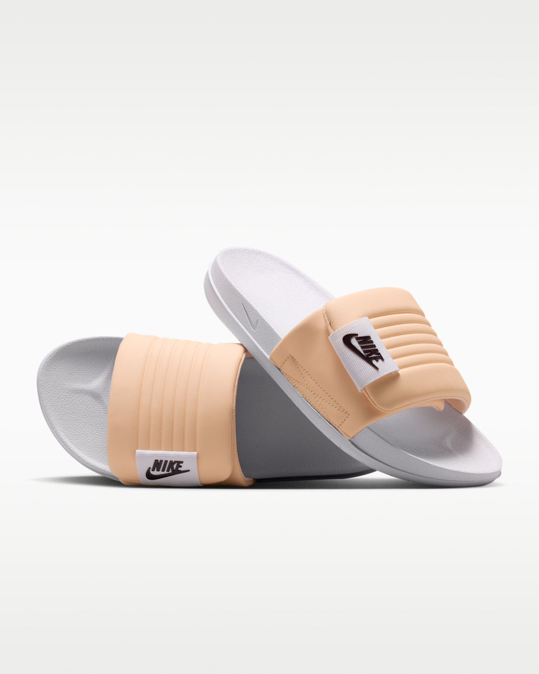 Nike Offcourt Adjust Women's Slides - White/Ice Peach/Burgundy Ash