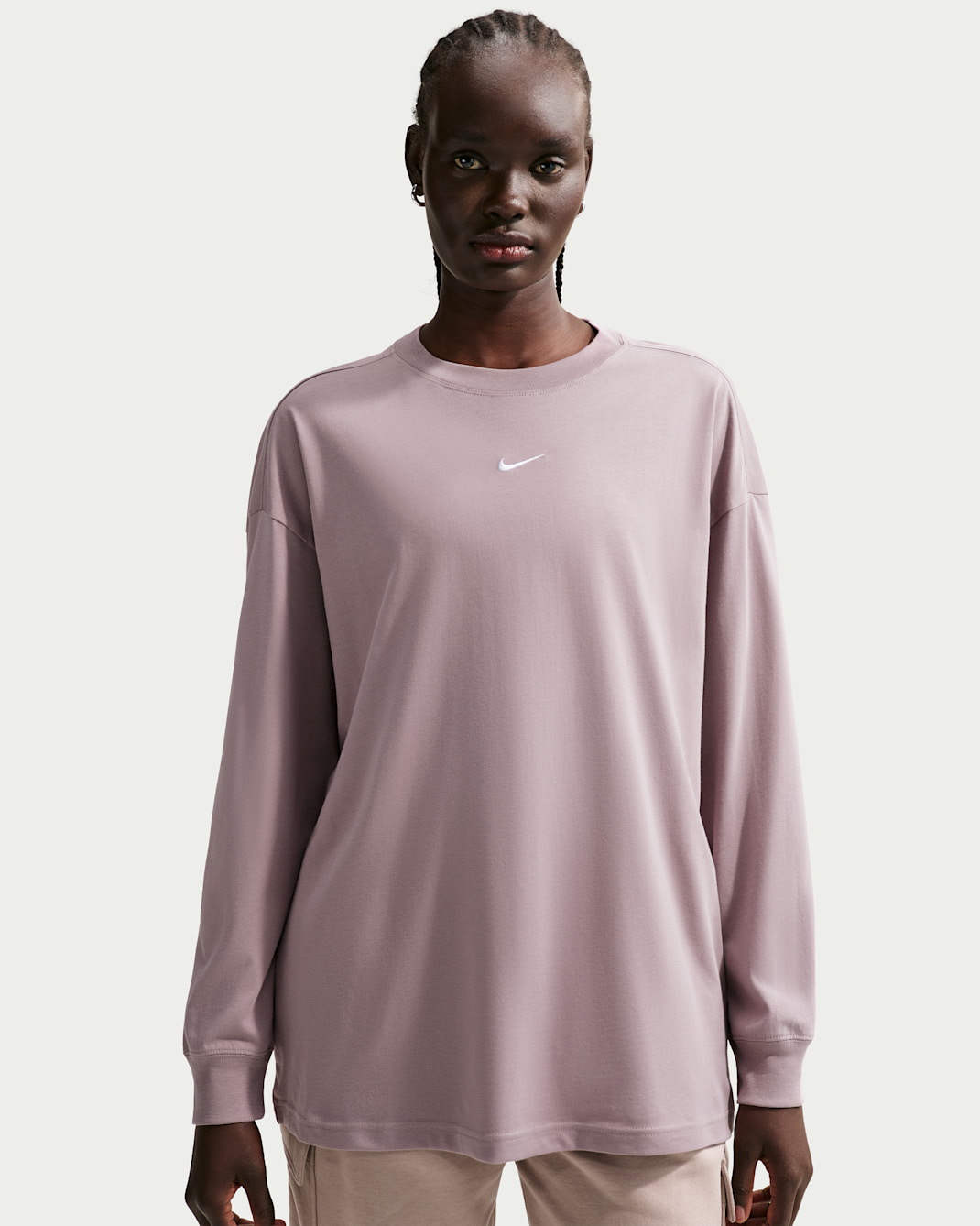 Nike Sportswear Classic Women's Oversized Long-Sleeve T-Shirt - Light Violet Ore