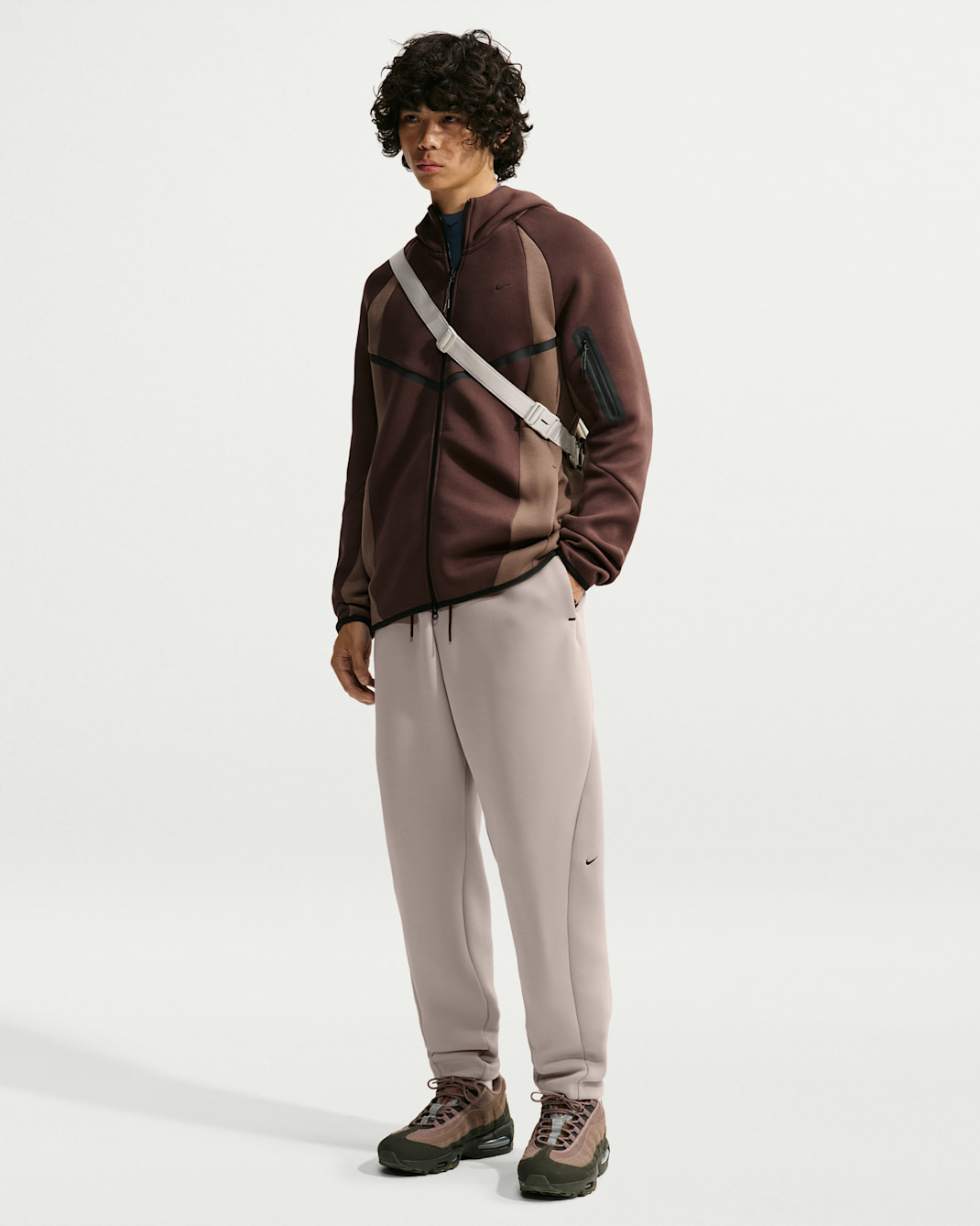 Nike Tech Men's Loose Fleece Trousers - College Grey/Black