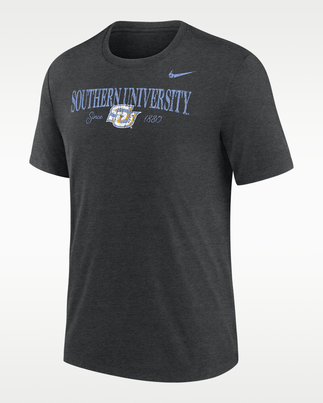 Nike College (Southern University and A&M) Men's Tri-Blend Short-Sleeve T-Shirt - Black