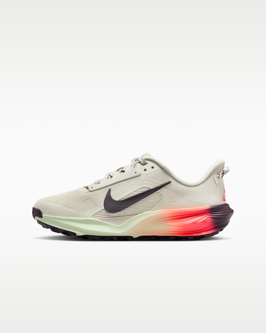 Nike ACG Pegasus Trail-løpesko til store barn - Sea Glass/Light Silver/Team Crimson/Burgundy Ash