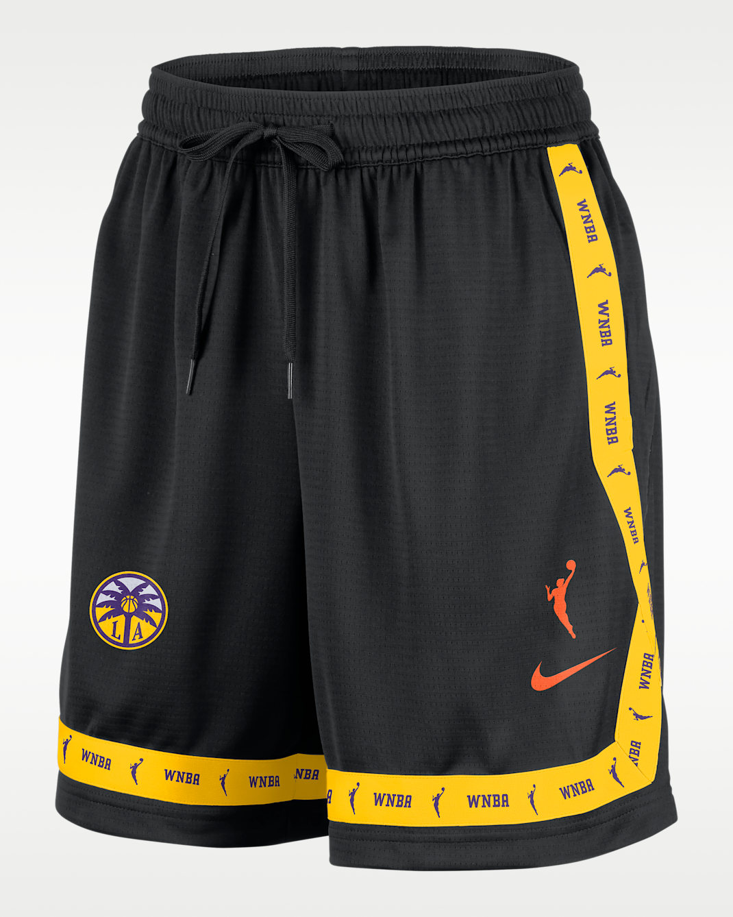 Los Angeles Sparks Women's Nike Crossover WNBA Shorts - Black/Brilliant Orange