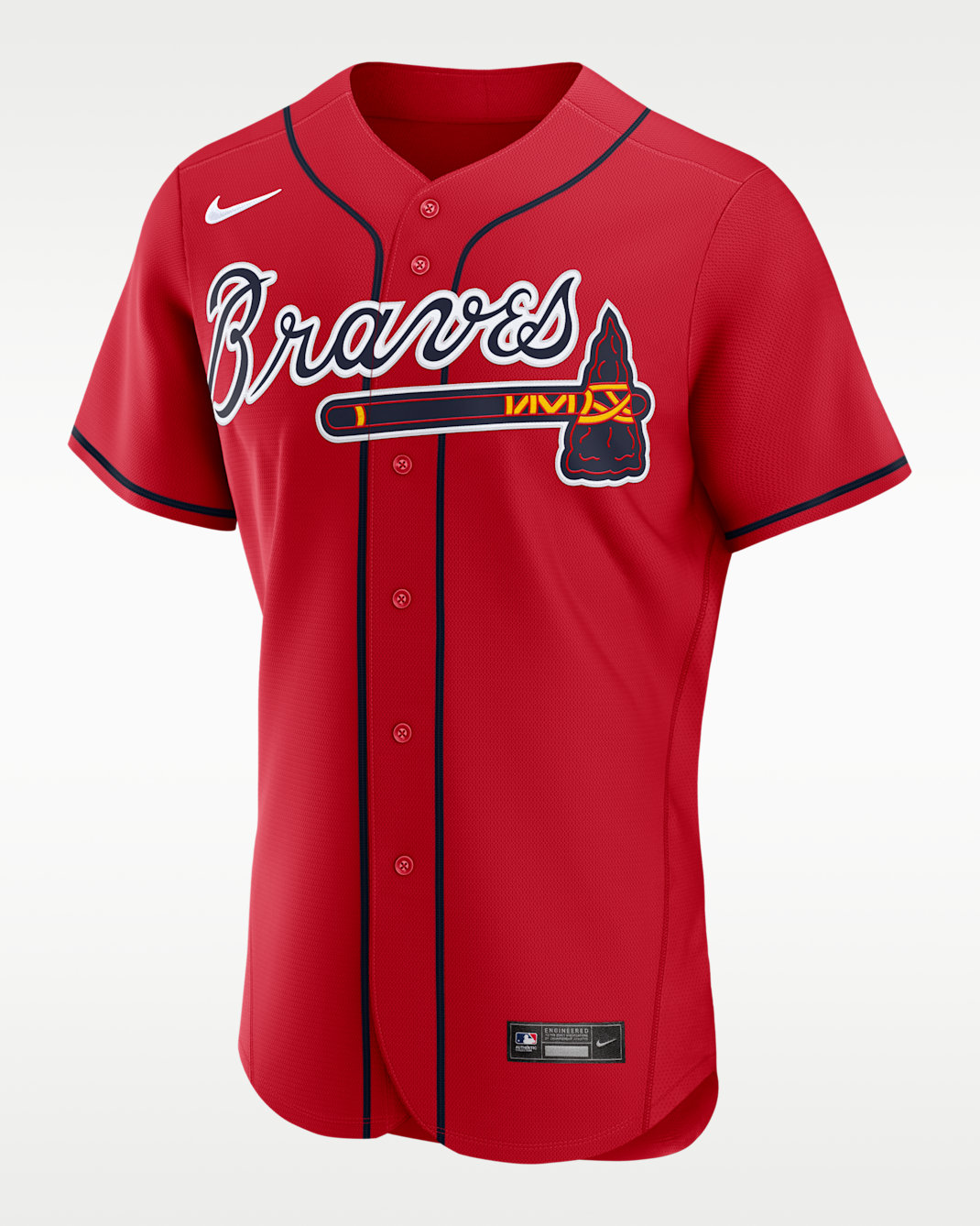 Drake Baldwin Atlanta Braves 2025 MLB Awards Gold Batterman Men's Nike MLB Authentic Jersey - Red