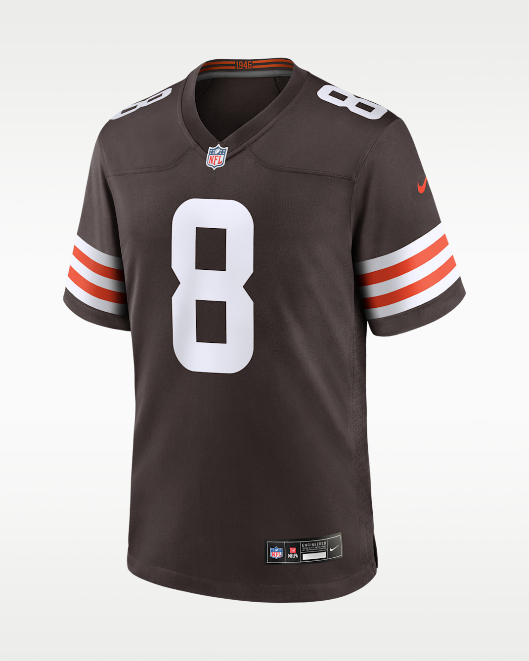 Jersey Nike de la NFL Game para hombre Jared Verse Cleveland Browns - Marrón