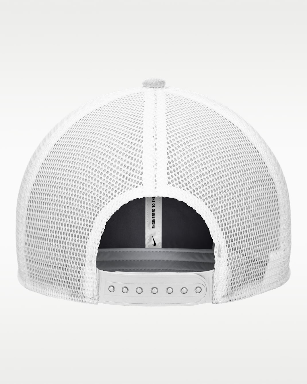 Baylor White Out Rise Men's Nike College Trucker Adjustable Hat