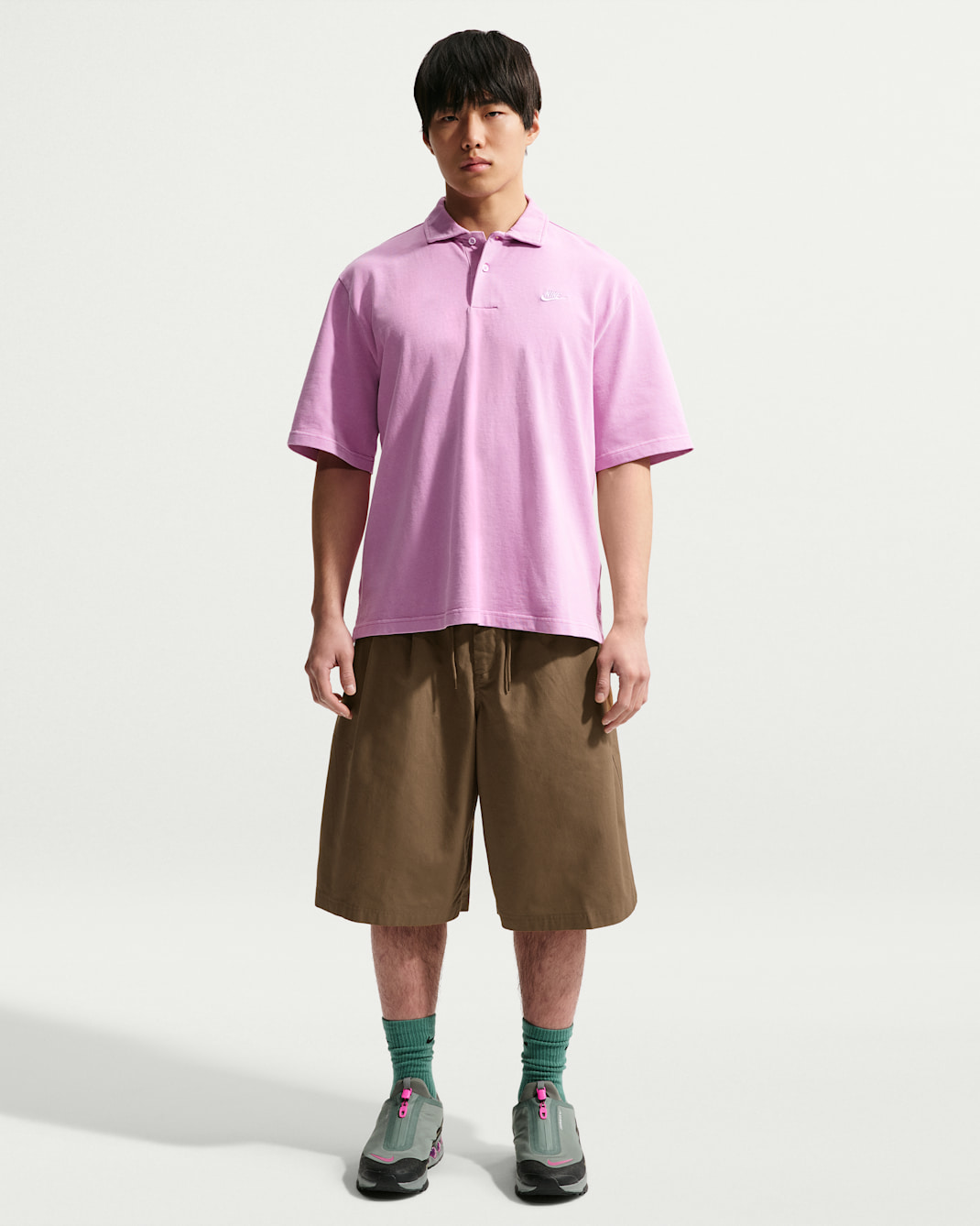 나이키 클럽 남성 쇼츠 - 모스우드 브라운/모스우드 브라운