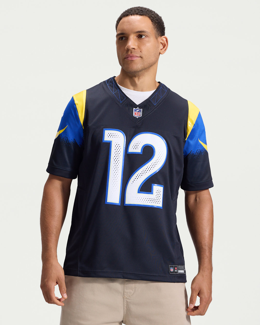 Puka Nacua Los Angeles Rams Rivalries Collection Men's Nike Dri-FIT NFL Limited Jersey - Pitch Blue