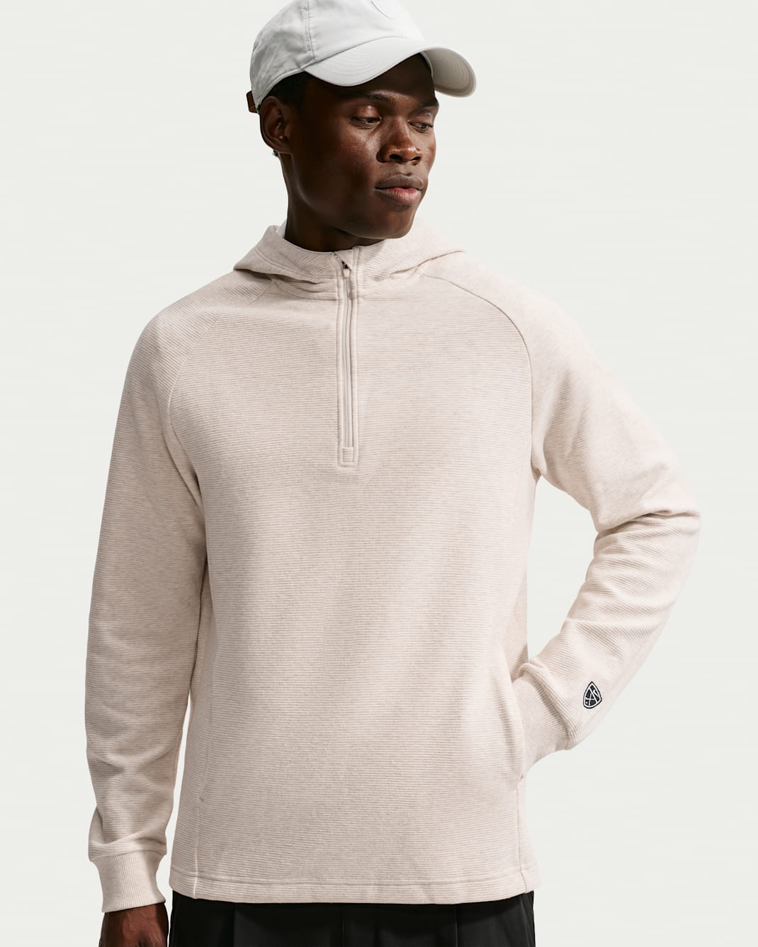 Nike Par Men's Therma-FIT Golf Hoodie - Light Orewood Brown/White/Light Orewood Brown/Black
