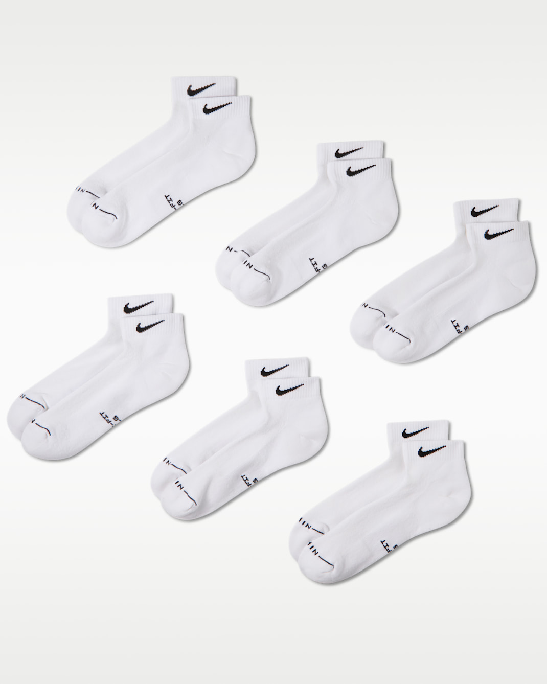 Nike Everyday Elevated Low Socks (6 Pairs) - Multi-Color