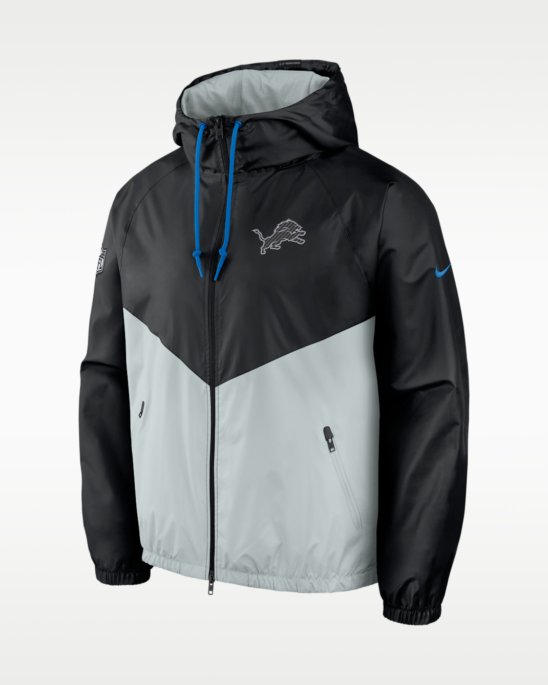 Detroit Lions Rivalries Collection Windrunner Men's Nike NFL Full-Zip Jacket - Black