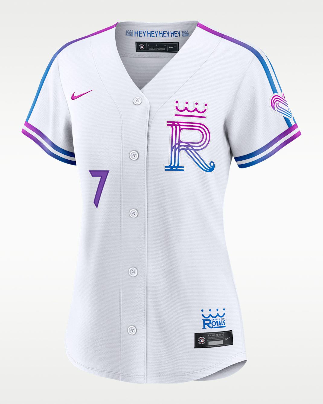 Jersey Nike de la MLB Stadium para mujer Bobby Witt Jr. Kansas City Royals - Blanco