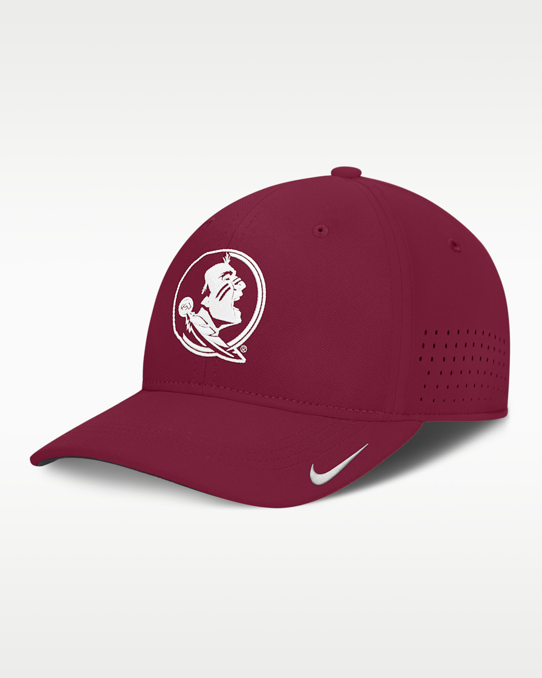 Florida State Sideline Practice Men's Nike Dri-FIT College Hat - Maroon/White