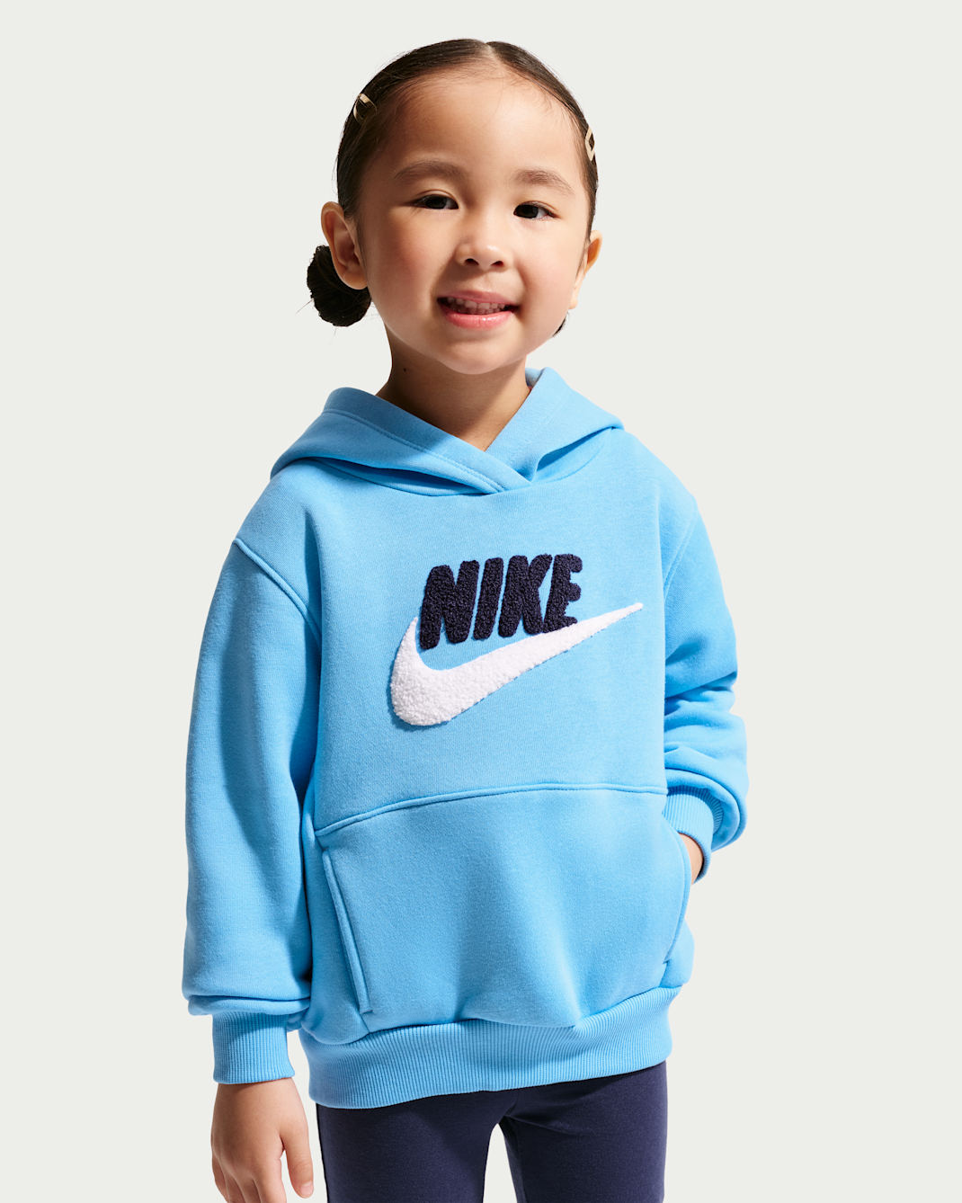 Nike Club Chenille Toddler Pullover Hoodie - Football Blue