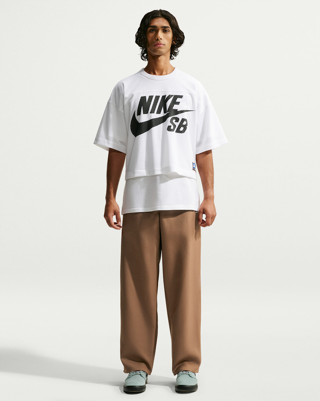 Nike SB Men's Skate Pants - Mosswood Brown/White
