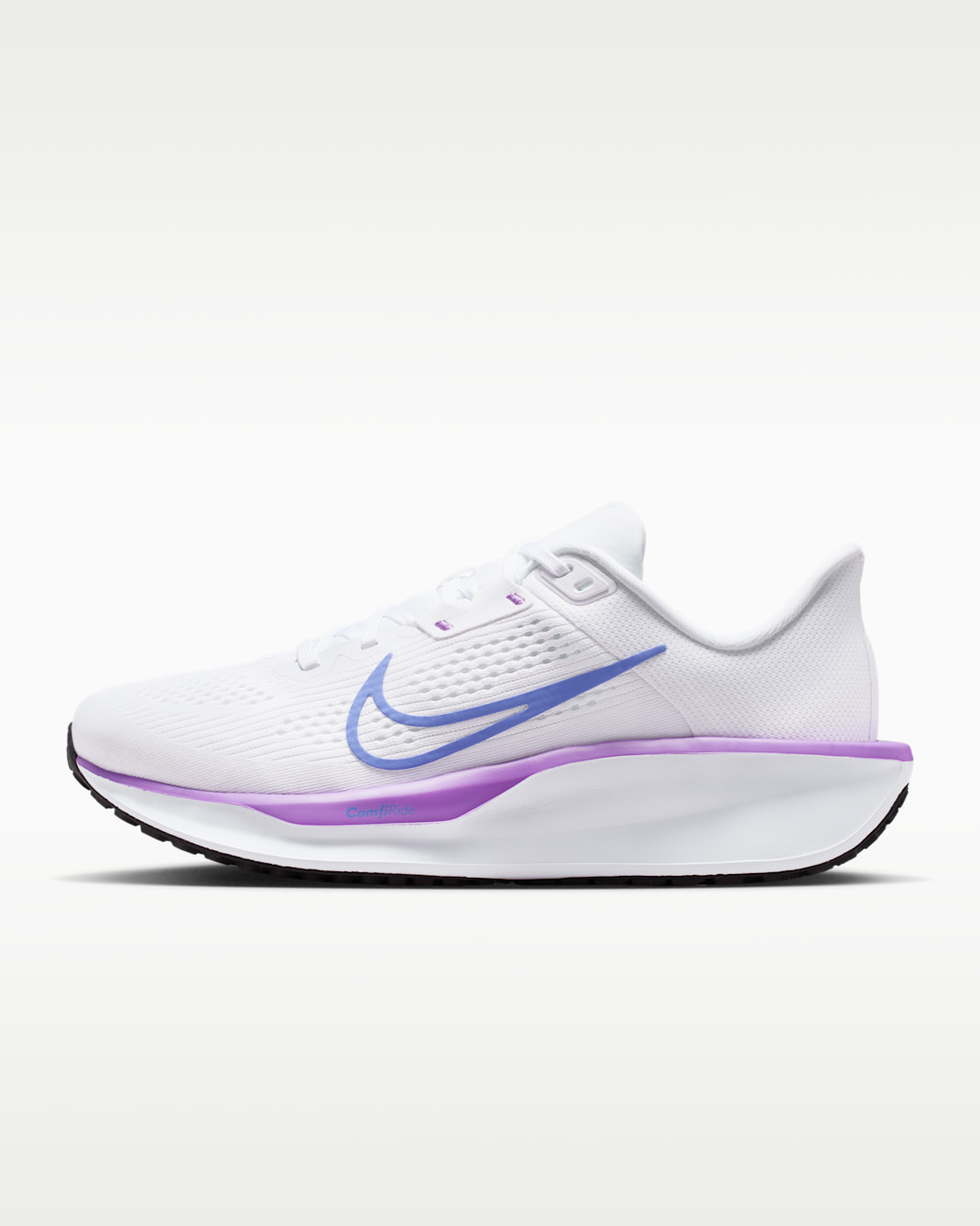 Nike Quest 6 løpesko for vei til dame - Hvit/Svart/Bright Violet/Sapphire