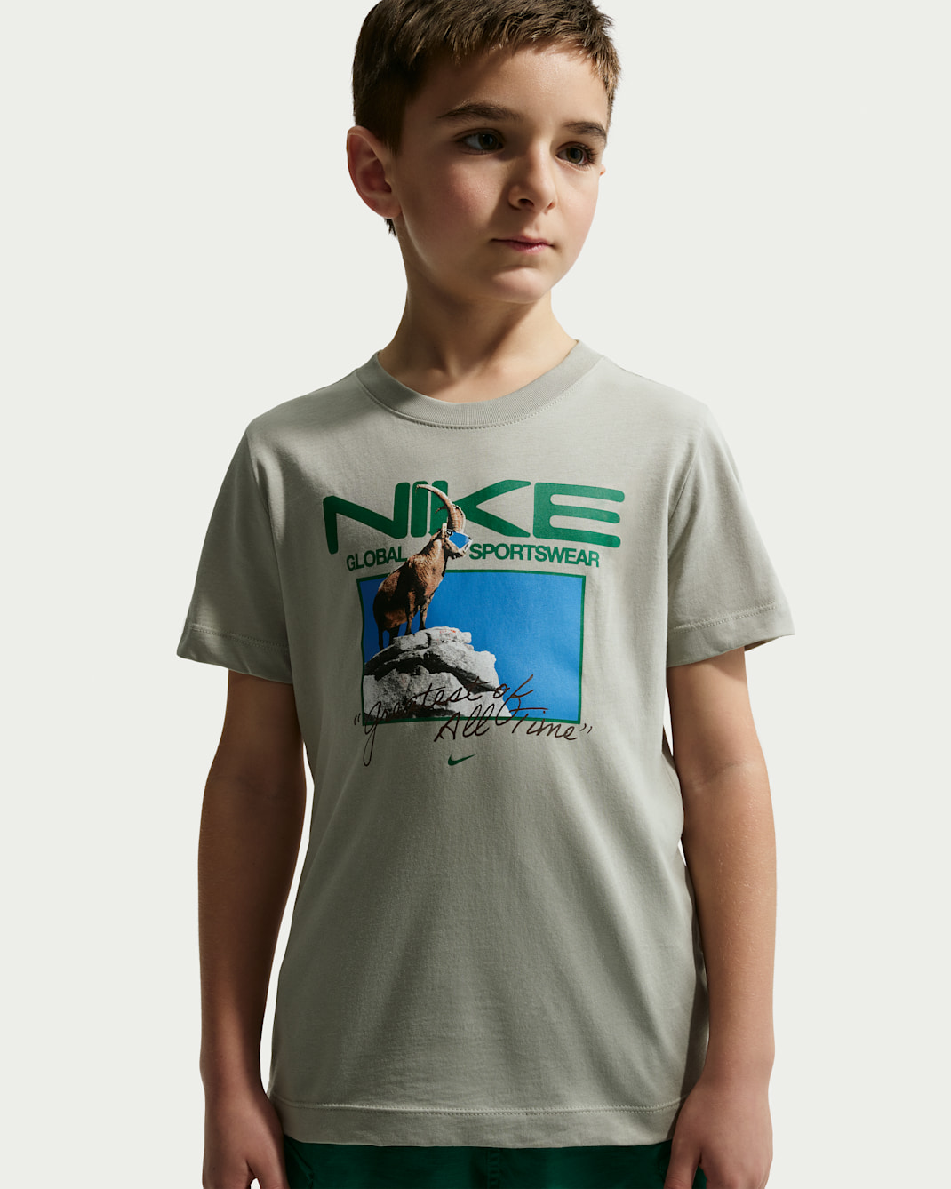 Nike Sportswear Big Kids' T-Shirt - Spruce Fog