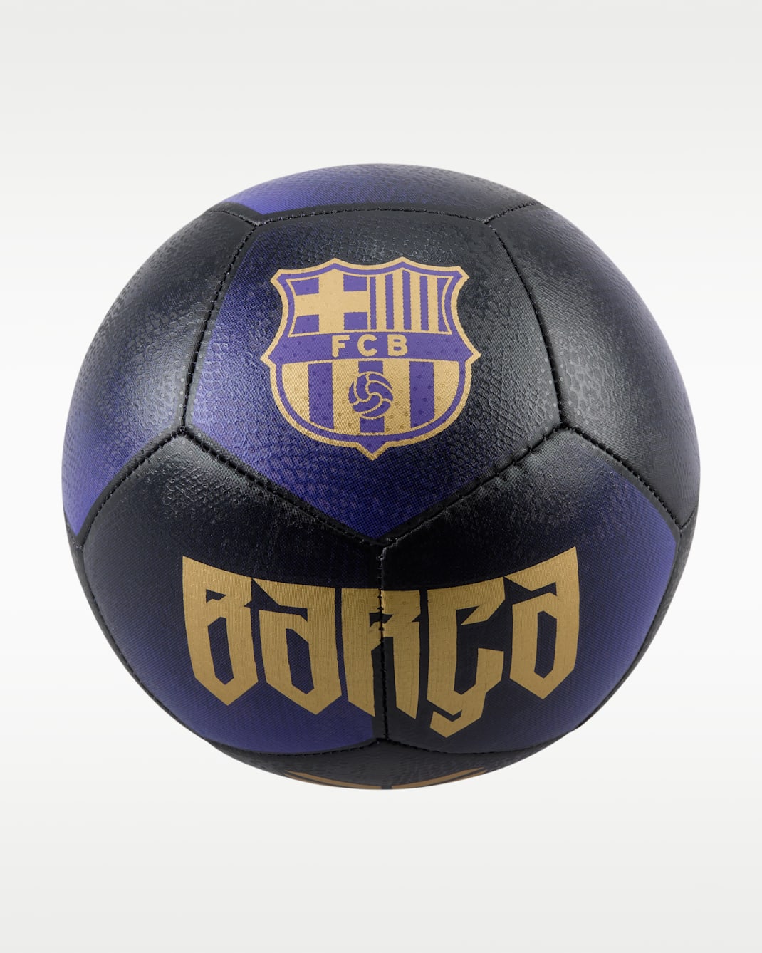 Piłka Nike Skills FC Barcelona 25/26 wyjazdowa - Czerń/Field Purple/Metallic Gold