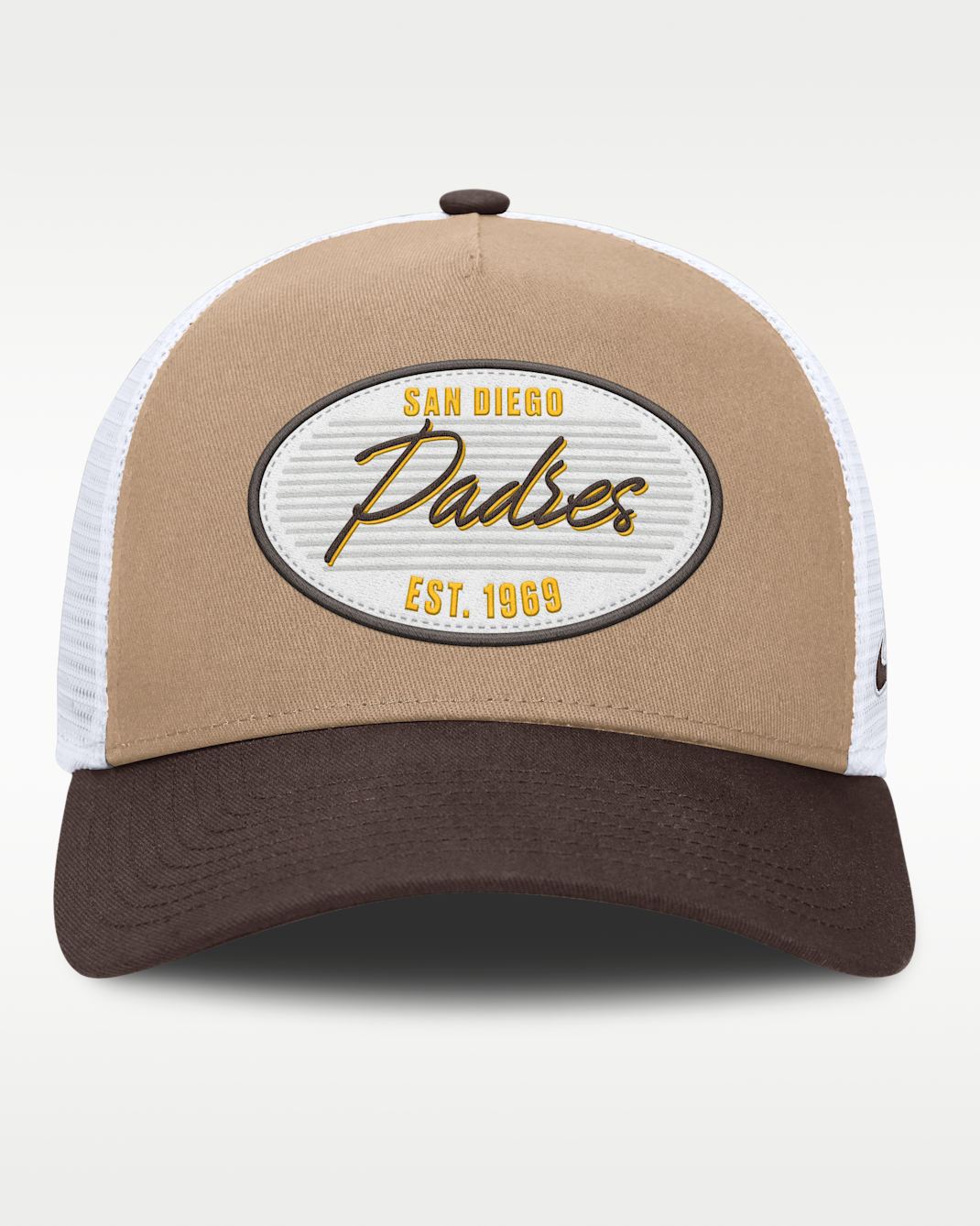 San Diego Padres Rise Men's Nike MLB A-Frame Trucker Adjustable Hat