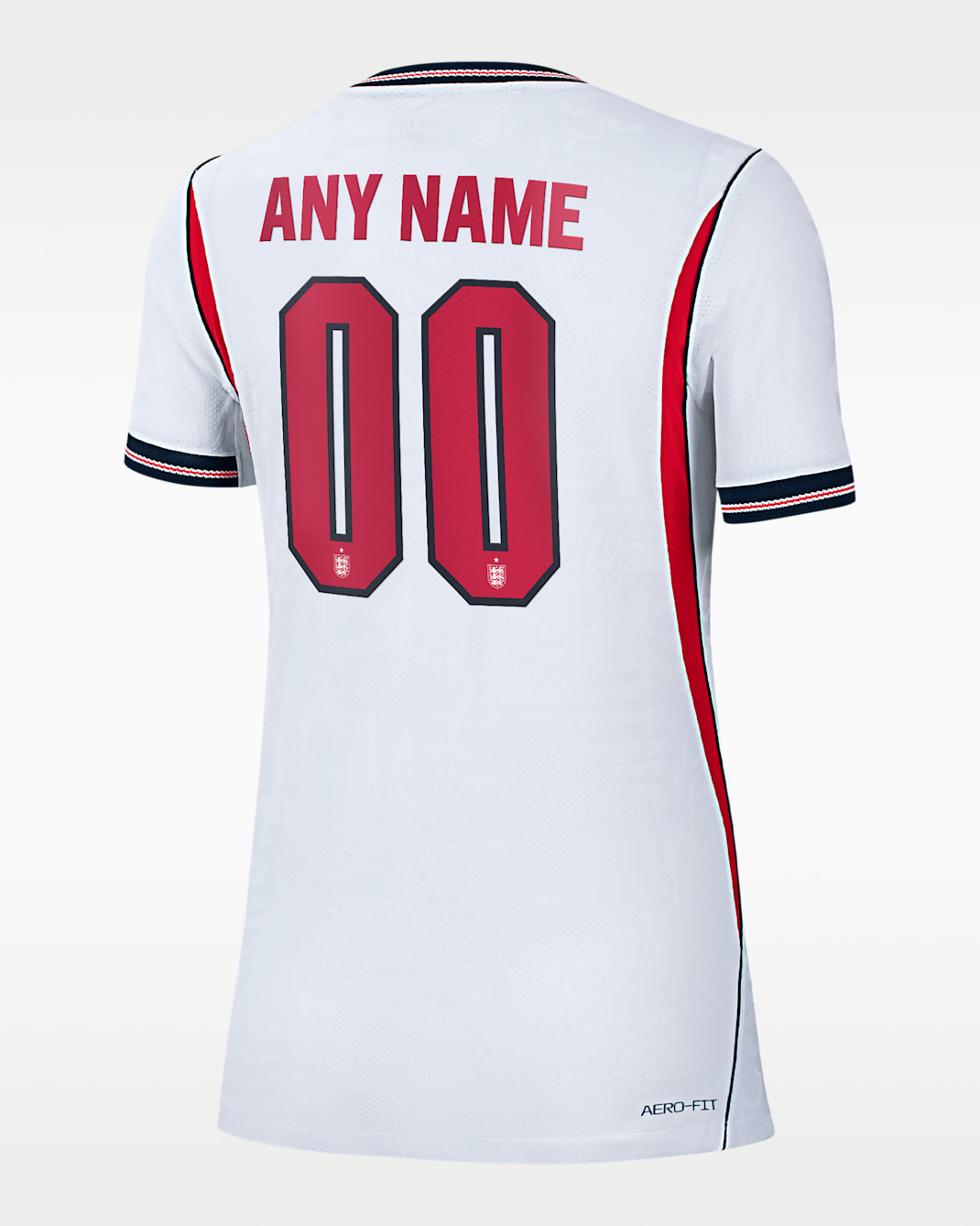 England 2026 Match Home Women's Nike Aero-FIT Soccer Authentic Custom Jersey By You - White