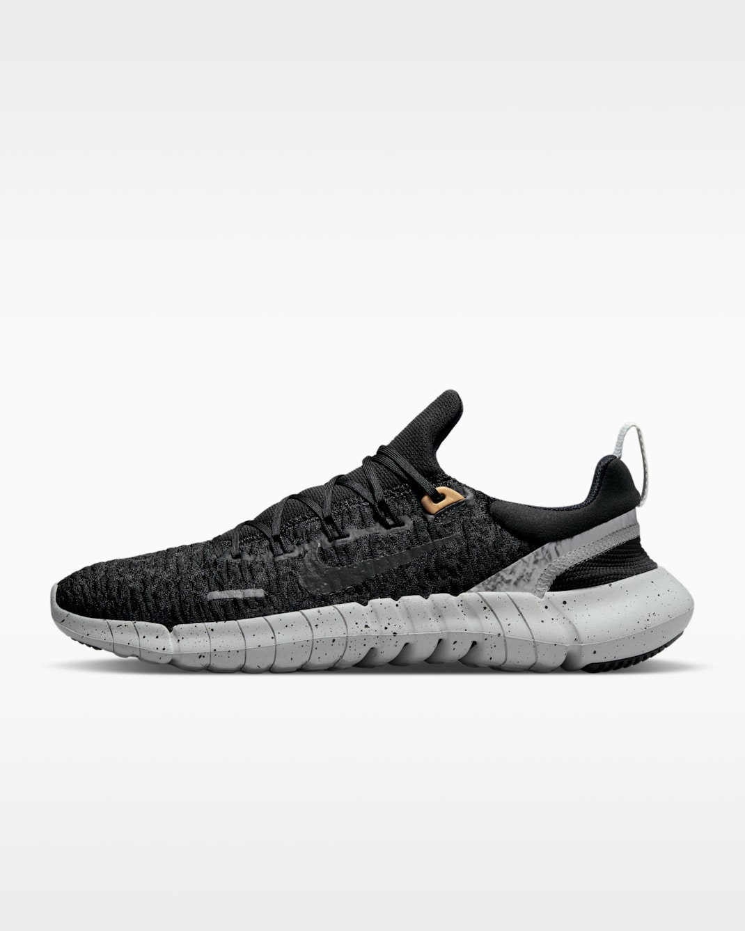Tenis de correr en carretera para hombre Nike Free Run 5.0 - Negro/Gris humo oscuro/Negro