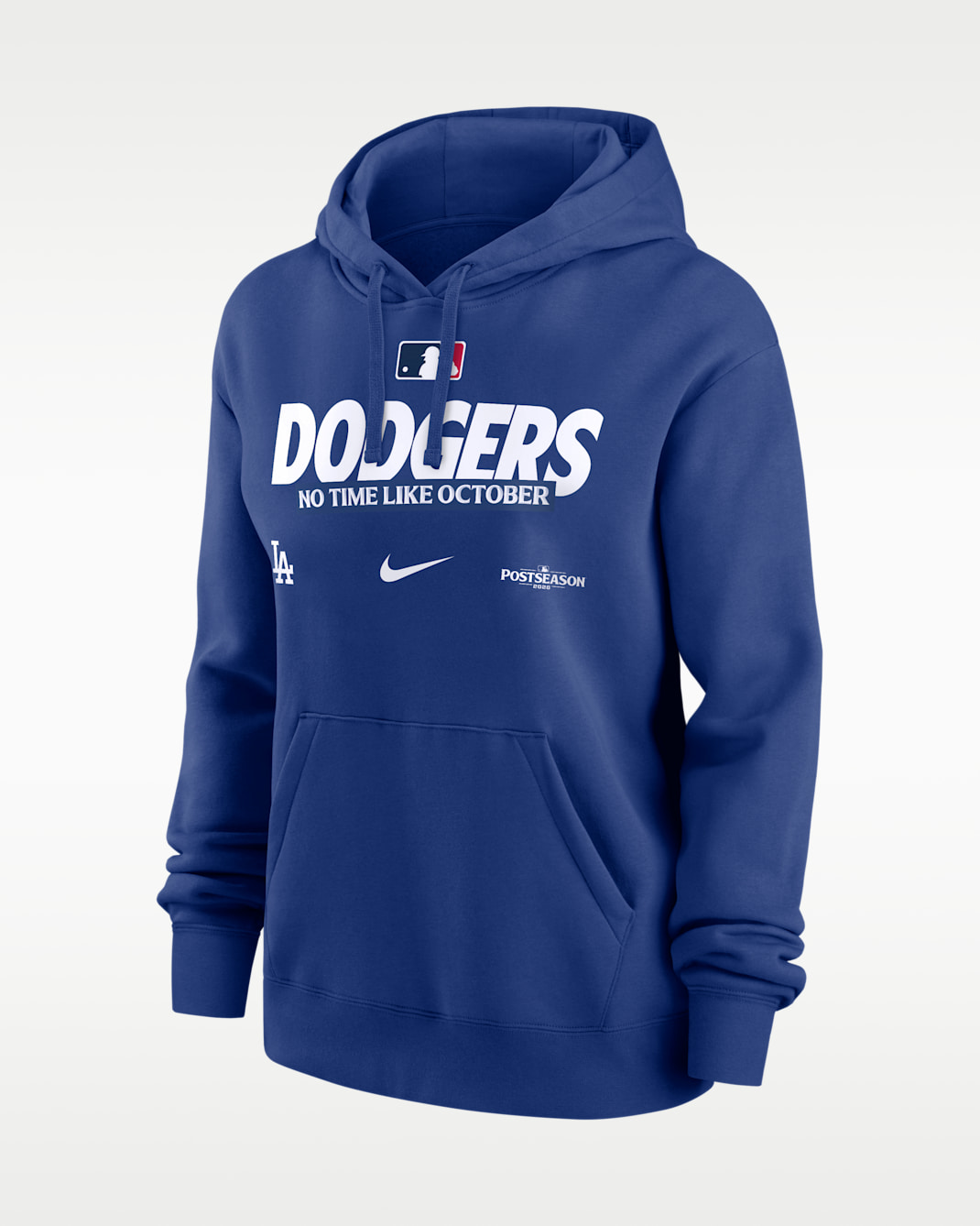 Los Angeles Dodgers 2026 Postseason Authentic Collection Women's Nike MLB Pullover Hoodie - Blue