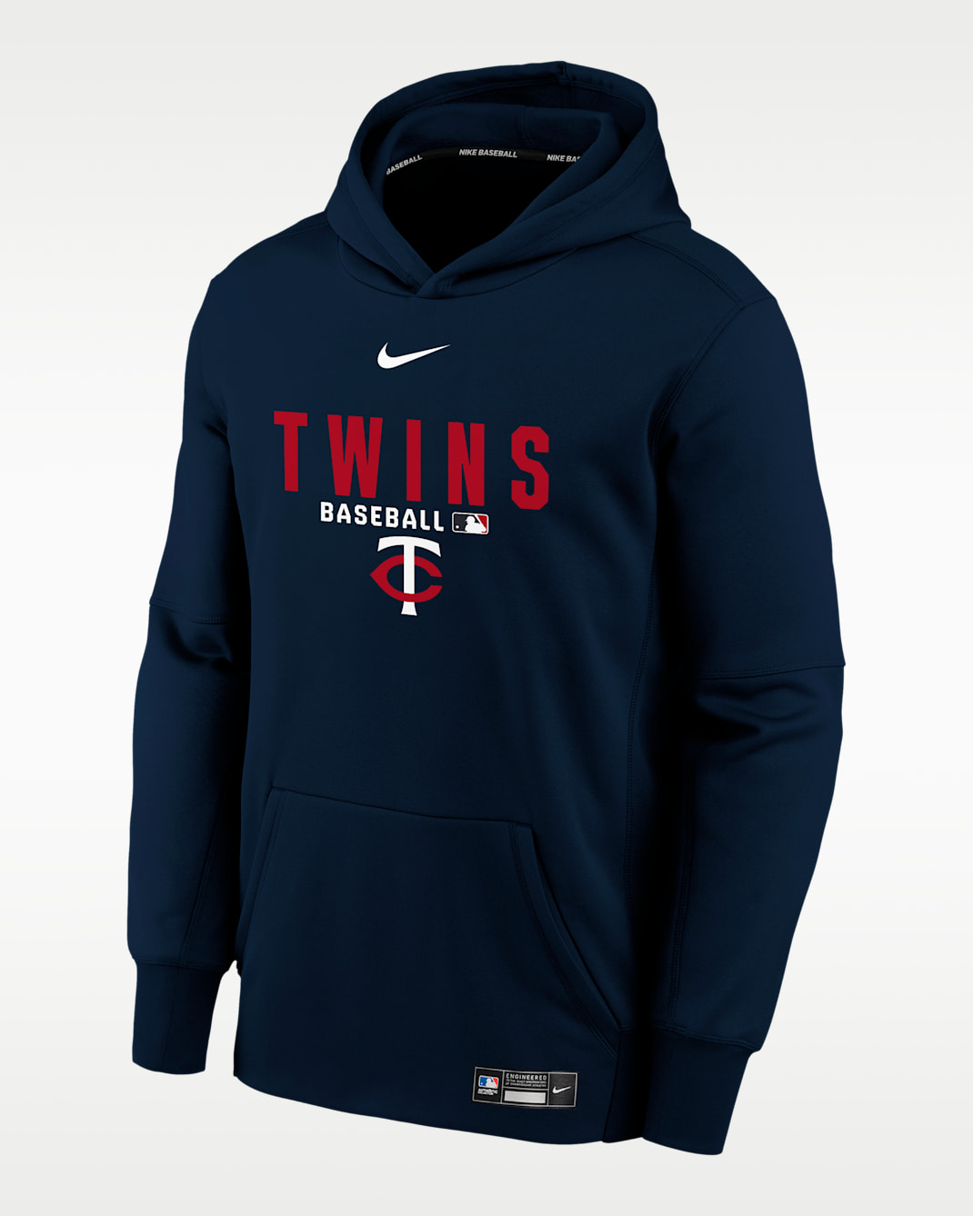 Sudadera con gorro Therma-FIT de la MLB para niños talla grande Minnesota Twins Authentic Collection - Azul campo de juego