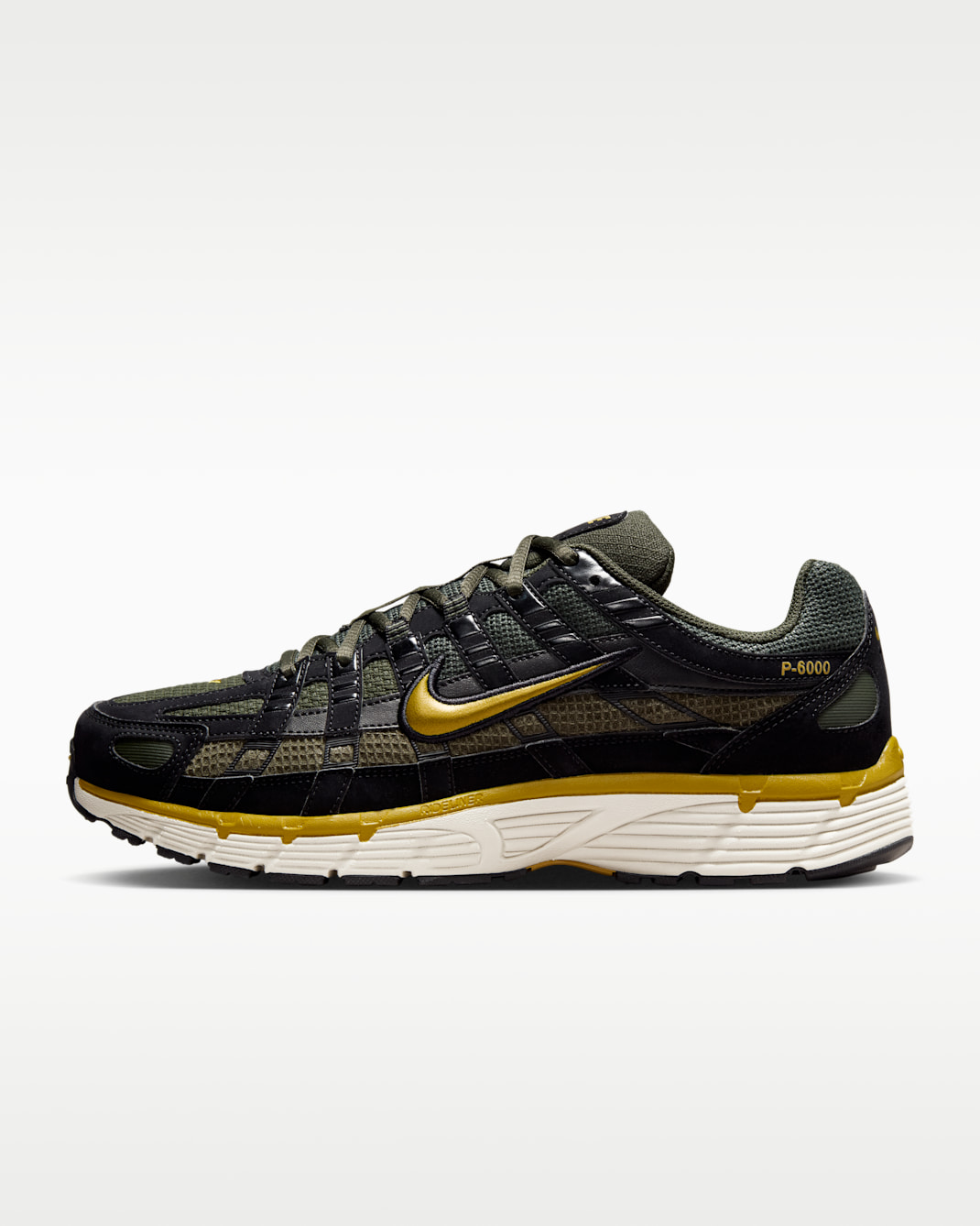 Nike P-6000 Style Men's Shoes - Black/Sequoia/Light Orewood Brown/Ochre