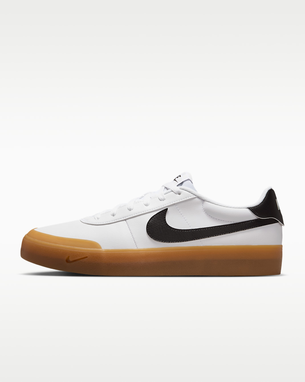 Tenis para hombre Nike Court Shot - Blanco/Marrón claro goma/Negro