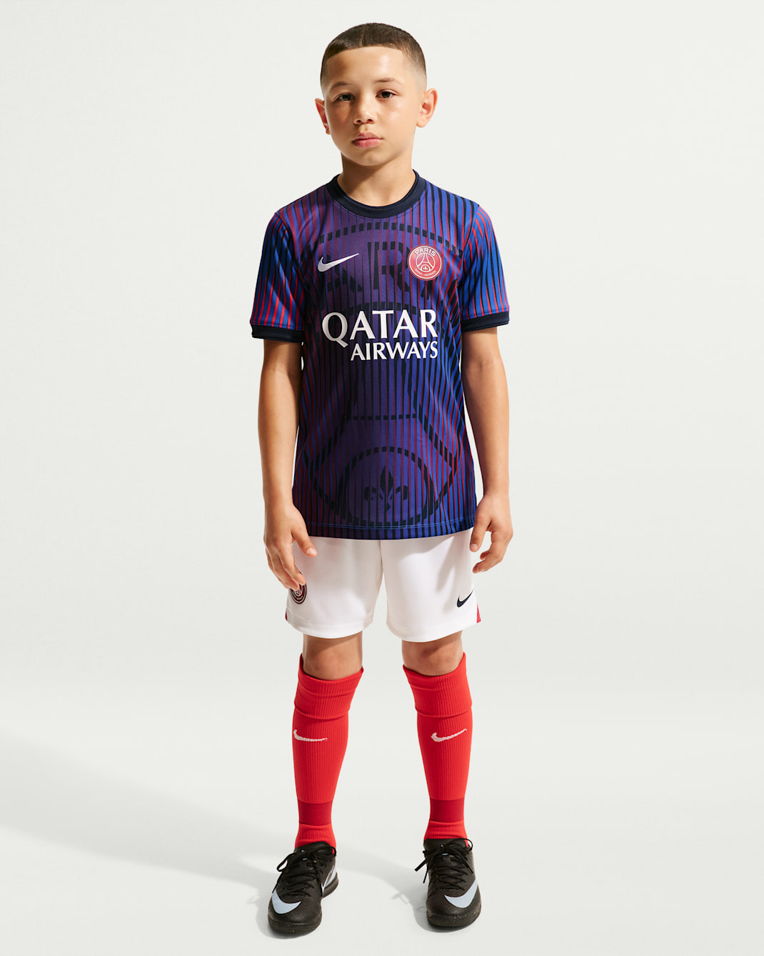 Paris Saint-Germain Away Big Kids' Nike Dri-FIT Soccer Pre-Match Top