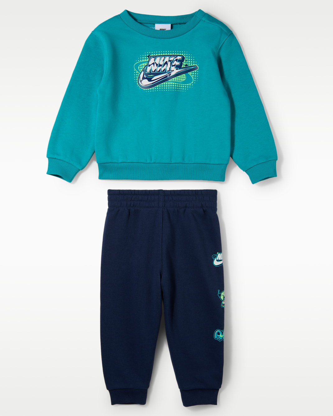 Conjunto de 2 piezas de sudadera de cuello redondo de tejido Fleece Brand Ambassador para bebé (12-24 M) Nike Sportswear - Azul marino medianoche