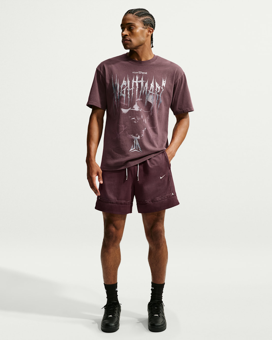 Ja Standard Issue Men's 15cm (approx.) Basketball Shorts - Burgundy Crush