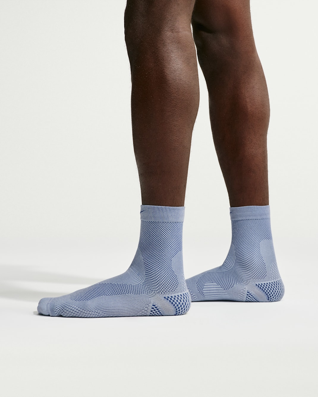 Nike Run Lightweight Running Micro-Crew Socks (1 Pair) - Hydrogen Blue/Mystic Navy/Mystic Navy
