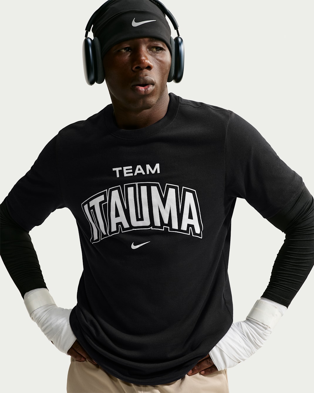 Ανδρικό T-Shirt πυγμαχίας Nike - Μαύρο