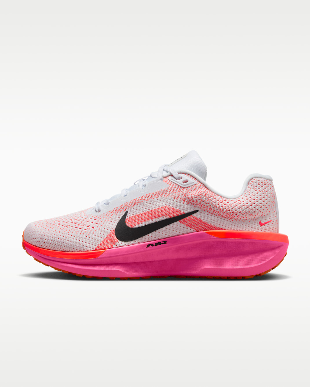 Nike Winflo 11 Women's Road Running Shoes - White/Hyper Pink/Bright Crimson/Black