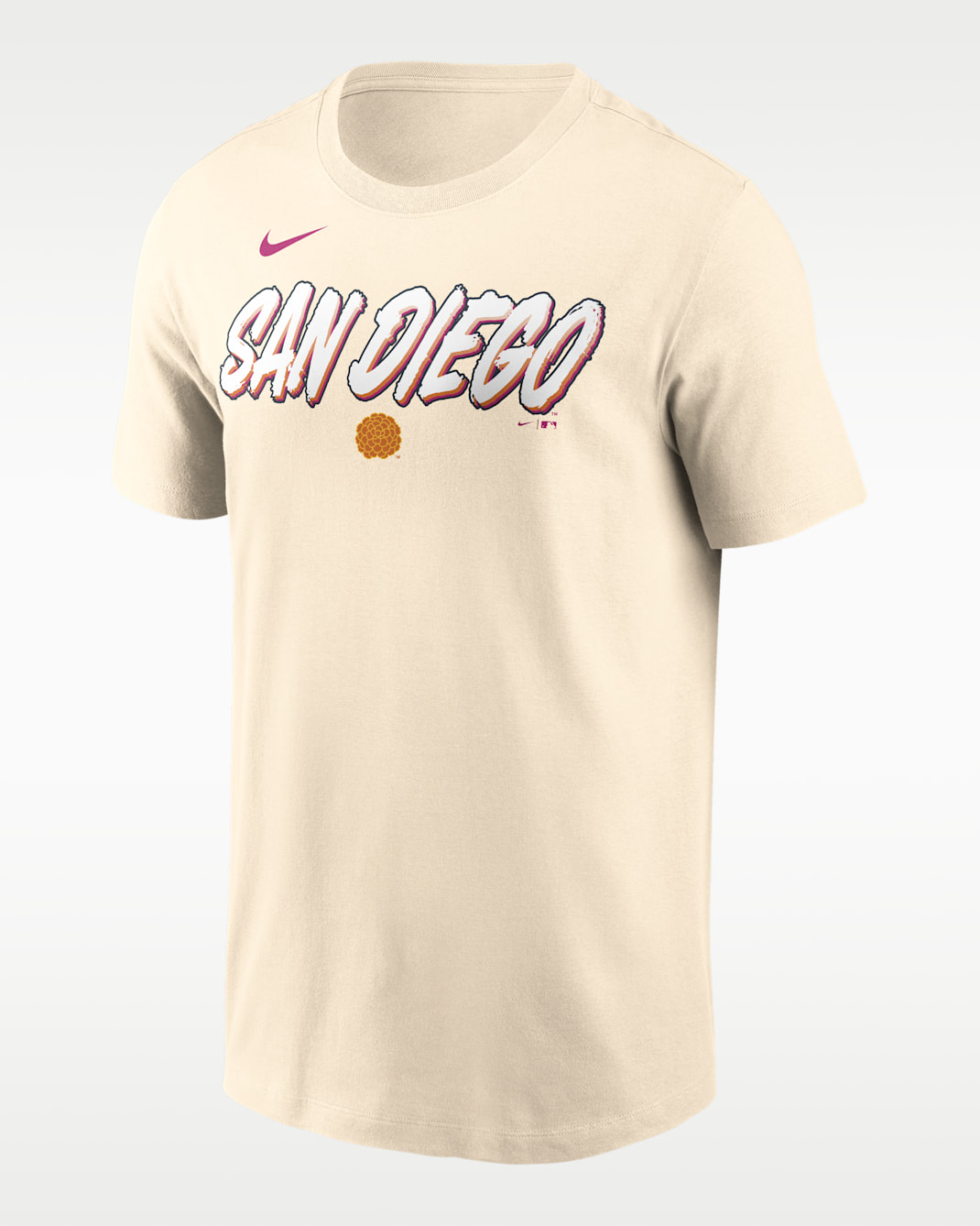 San Diego Padres City Connect Wordmark Men's Nike MLB T-Shirt - Cream