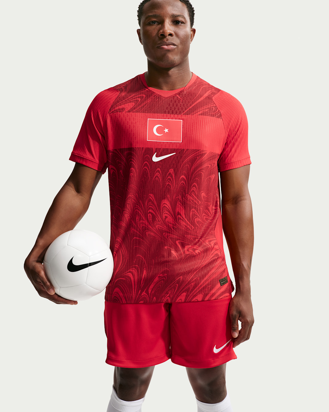 Turkey 2026 Match Home Men s Nike Aero FIT Football Authentic Shirt 