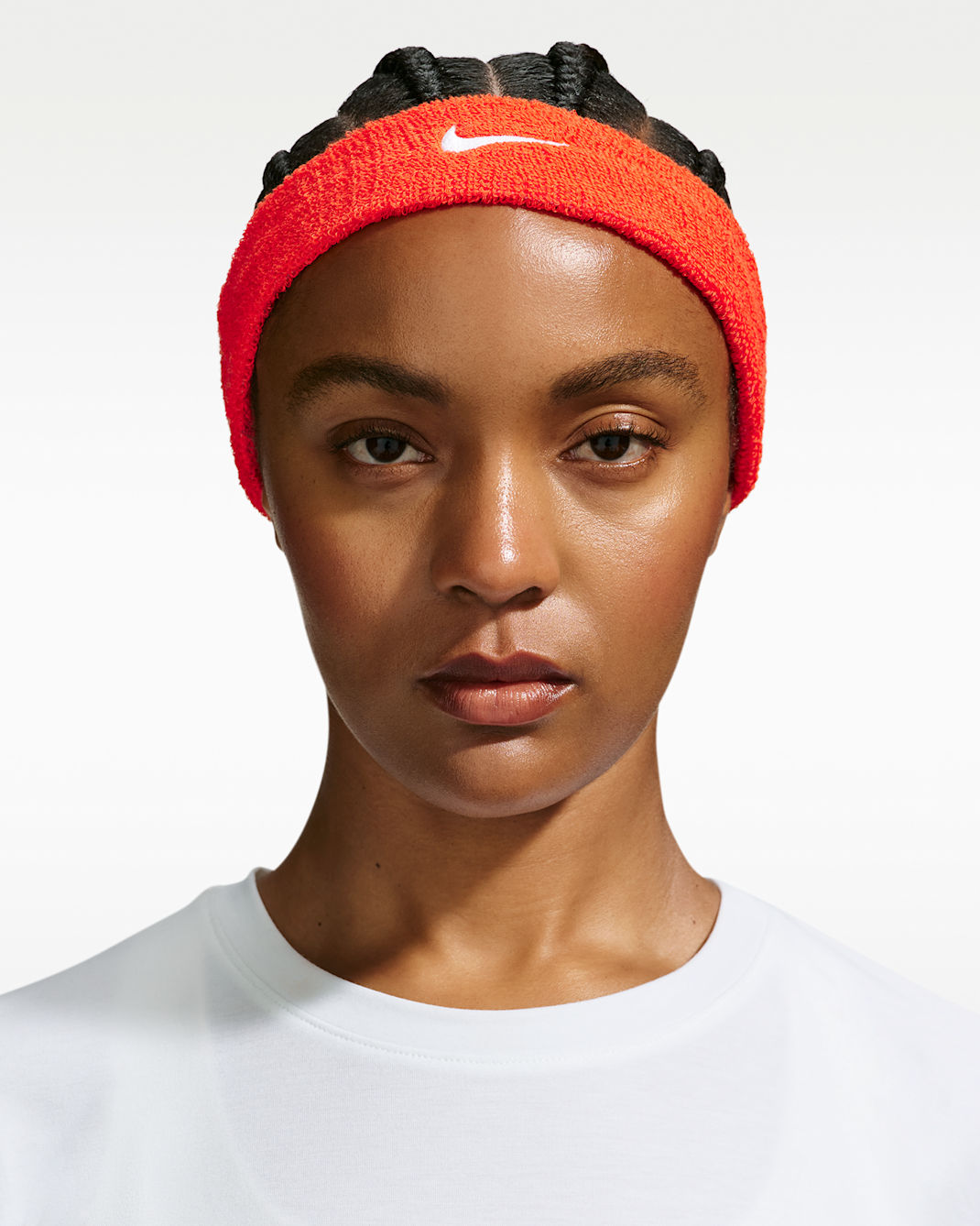 Banda para la cabeza Nike Swoosh Classic - Naranja team/Blanco