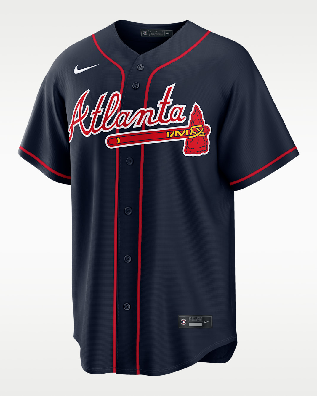 Ronald Acuña Jr. Atlanta Braves Men's Nike MLB Replica Jersey - Navy