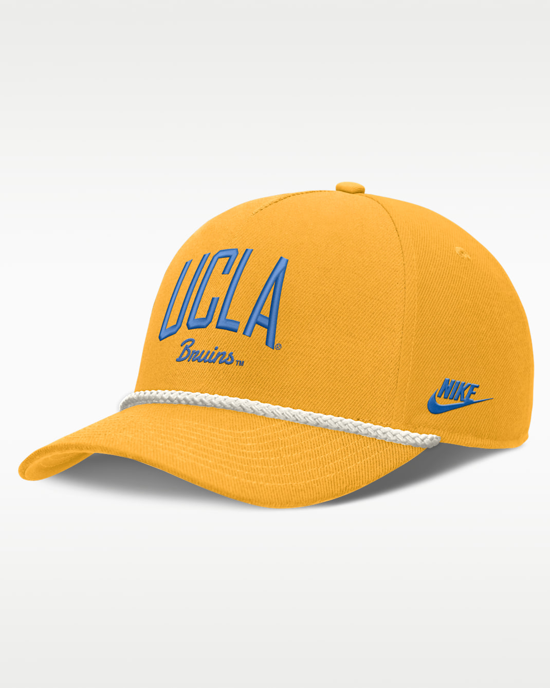 UCLA Legacy Letter Rise Men's Nike Dri-FIT College A-Frame Adjustable Hat - Gold