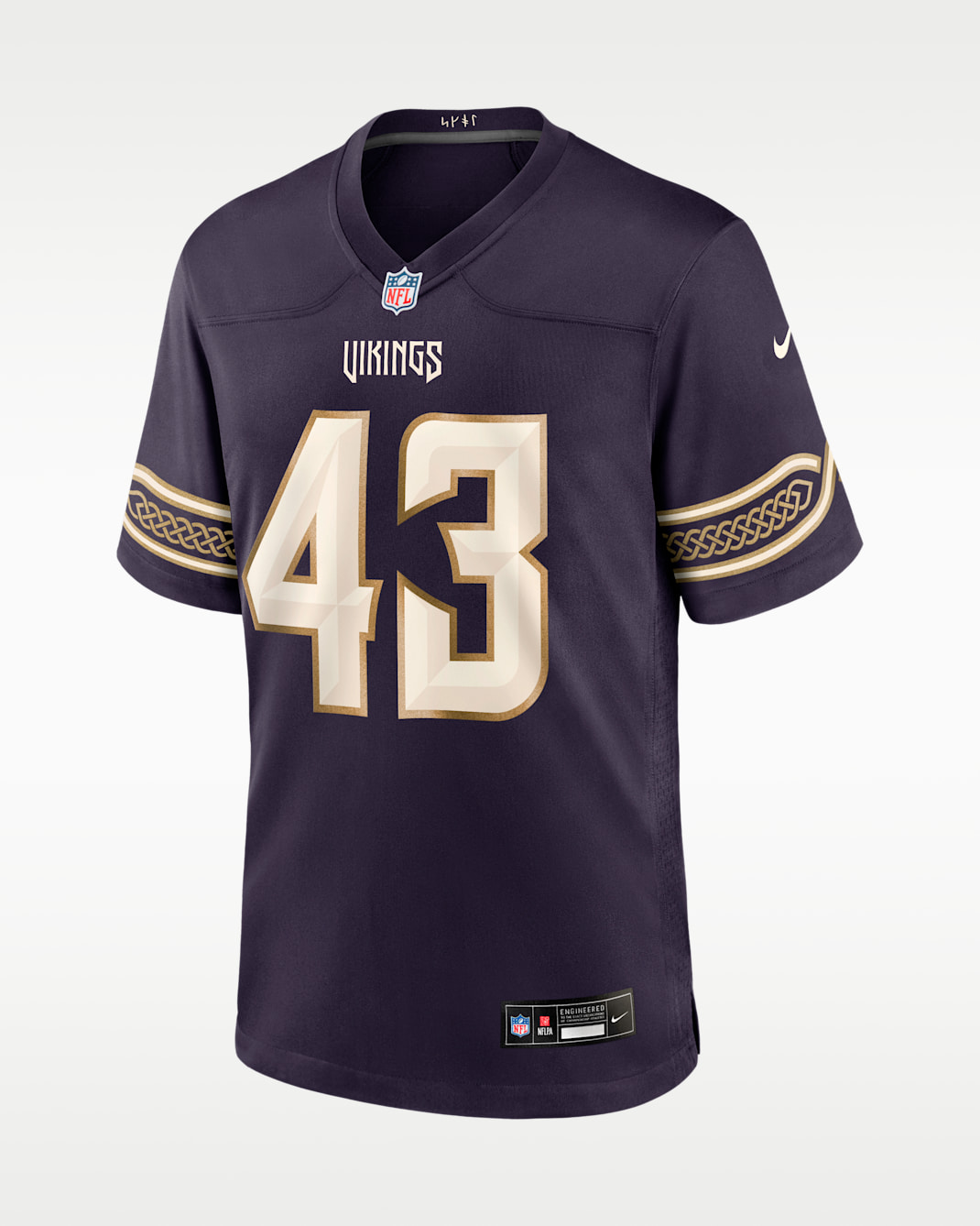 Andrew Van Ginkel Minnesota Vikings Rivalries Collection Men's Nike NFL Game Jersey - Purple