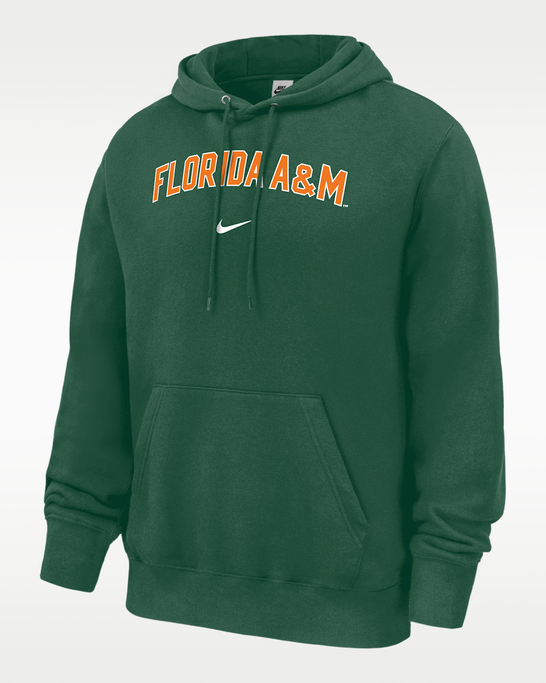 Sudadera con gorro sin cierre Club Fleece para hombre Nike College (Florida A&M University) - Verde desfiladero