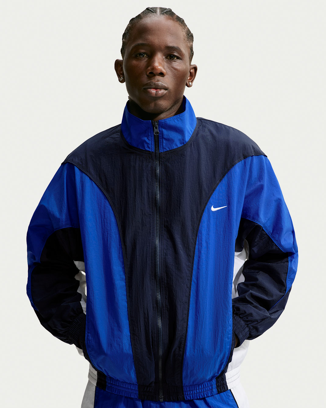 Veste de basket Nike pour Homme - Obsidian/Game Royal/Blanc/Blanc