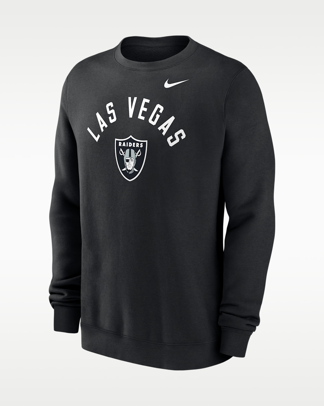 Las Vegas Raiders Club Men's Nike NFL Pullover Crew - Black