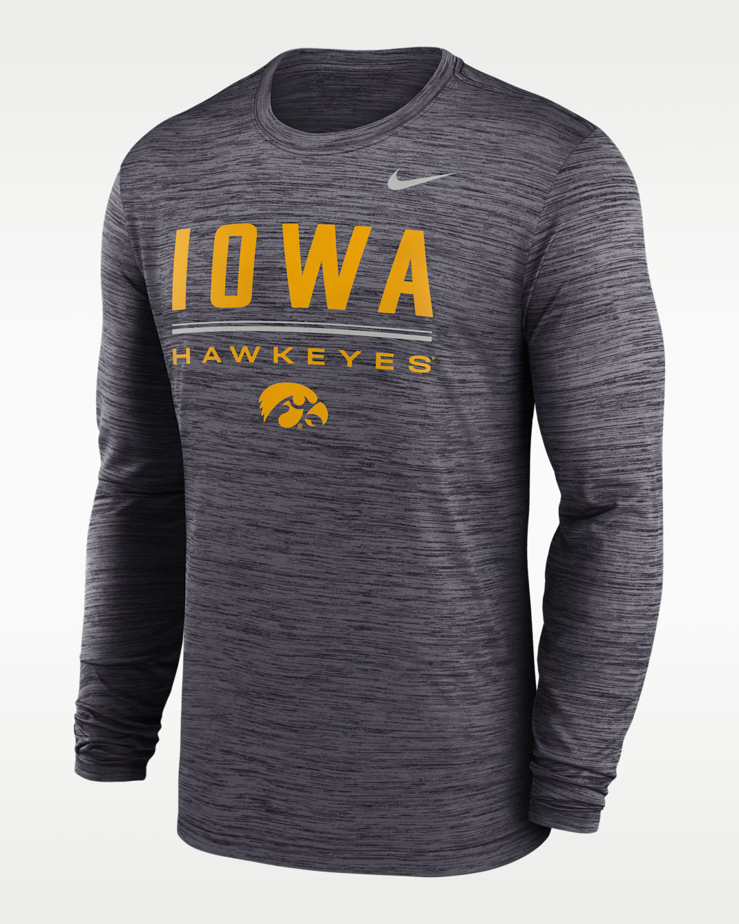 Playera universitaria Nike Dri-FIT para hombre Iowa Sideline Velocity - Negro