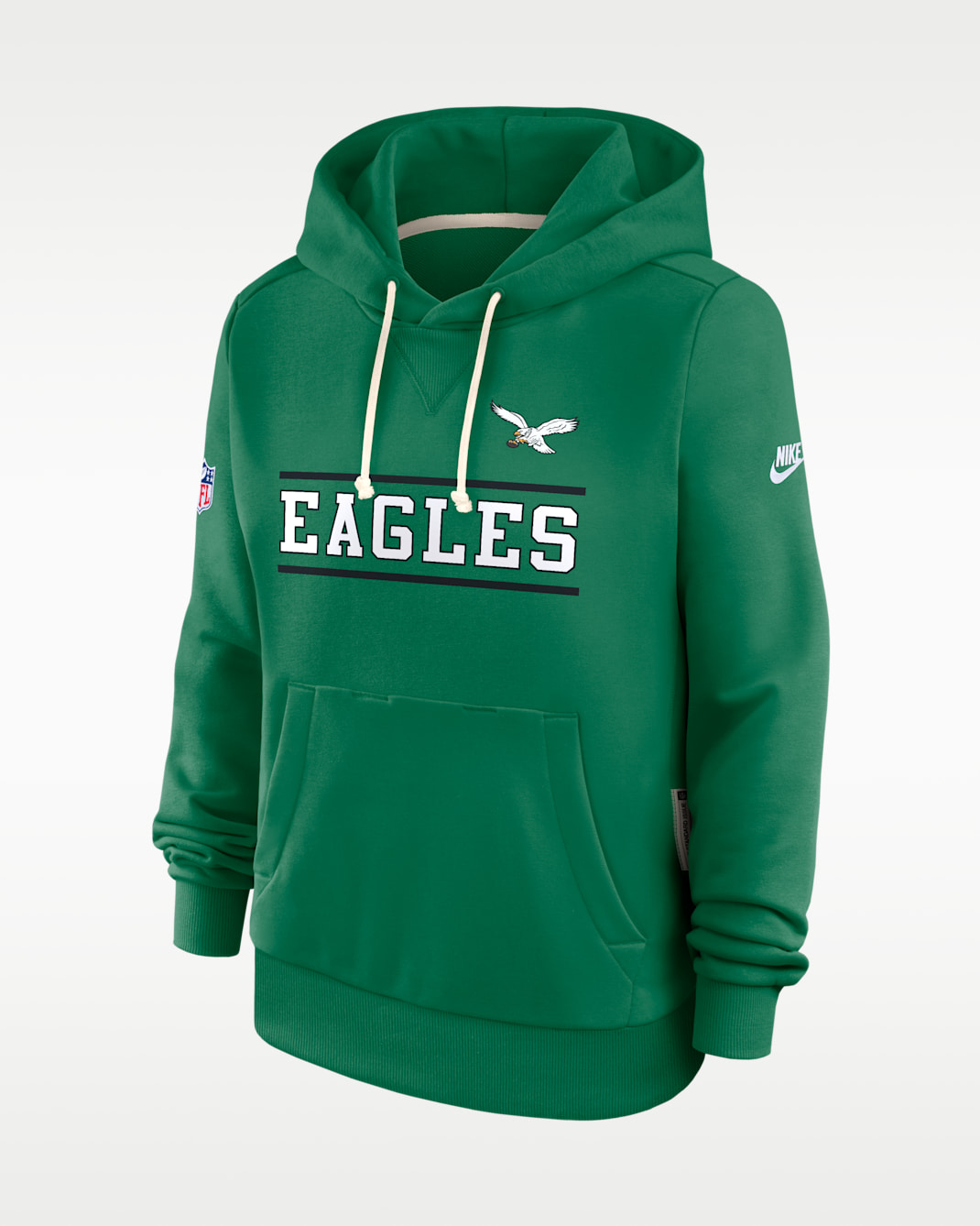 Philadelphia Eagles Sideline Standard Issue Alt Women's Nike Dri-FIT NFL Pullover Hoodie - Kelly Green