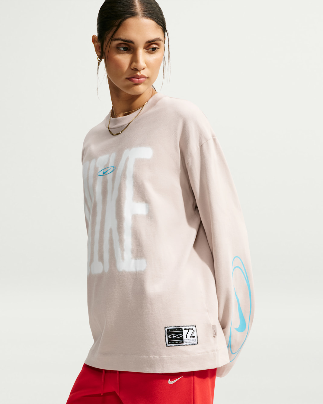 Nike Sportswear Women's Oversized Long-Sleeve T-Shirt - Cream II