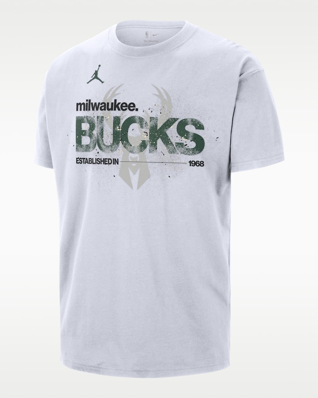 Milwaukee Bucks Courtside Jordan '85 NBA Statement T-Shirt (Herren) - Weiß